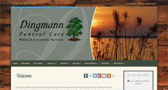 Desktop Screenshot of dingmannfuneral.com